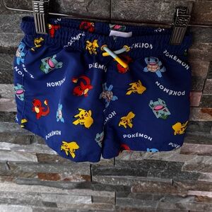 Zara Kids Navy Pokémon Shorts
